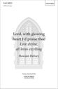 Lord, with Glowing Heart I'd Praise Thee SATB choral sheet music cover